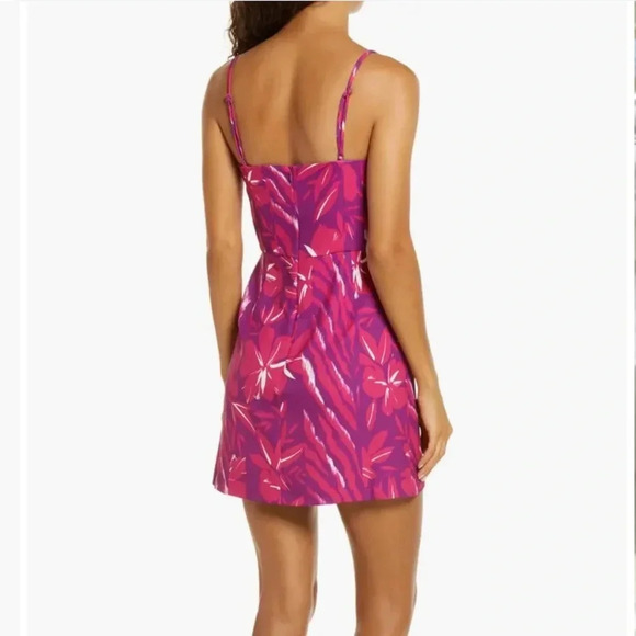 NWT!! French Connection - Berina Sweetheart Sundress - Pink/Purple - Size 8 - Picture 2 of 10